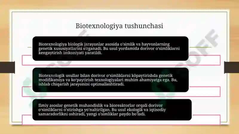 Dorivor o'simliklarni biotexnologik usul bilan kôpaytirishning ilmiy asoslari 6
