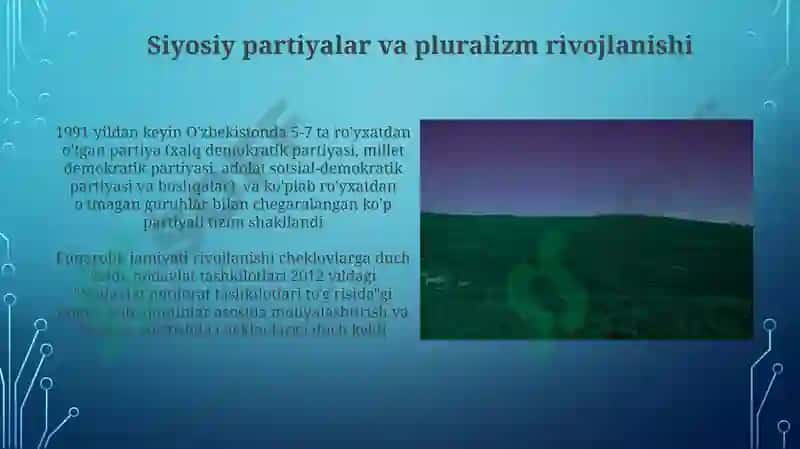 O'zbekiston demokratik fuqarolik jamiyati asoslarining shakillanishi 6