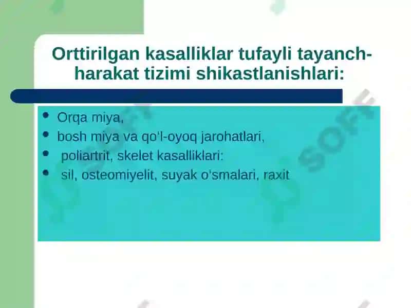 Tayanch-harakat apparatida nuqsonlari bо‘lgan bolalar rivojlanishining o‘ziga xos xususiyatlari 6