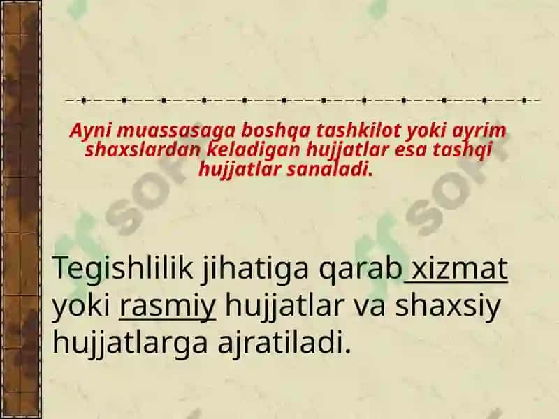 Hujjat turlari va uning xususiyati 6