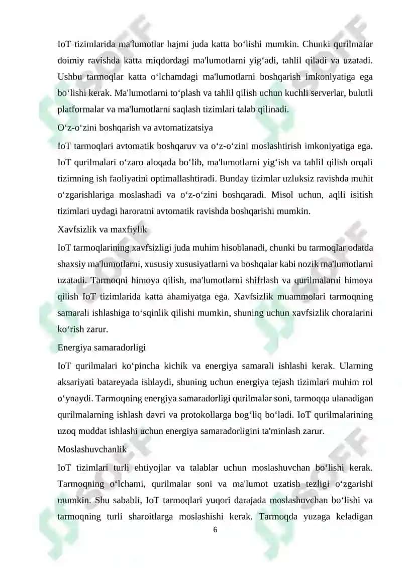 IoT qurilmalarida tarmoqdagi noaniqliklarni bartaraf etish 6