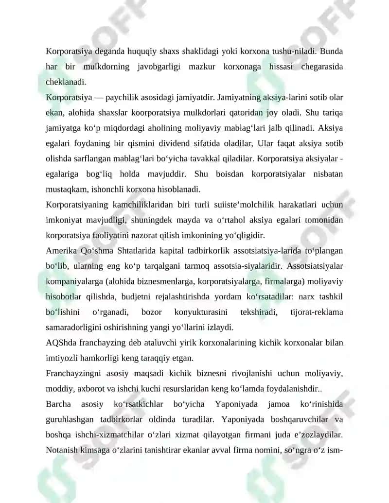 Yakka tartibdagi tadbirkorlarni foydasiga soliq solishning asosiy xususiyatlari 6