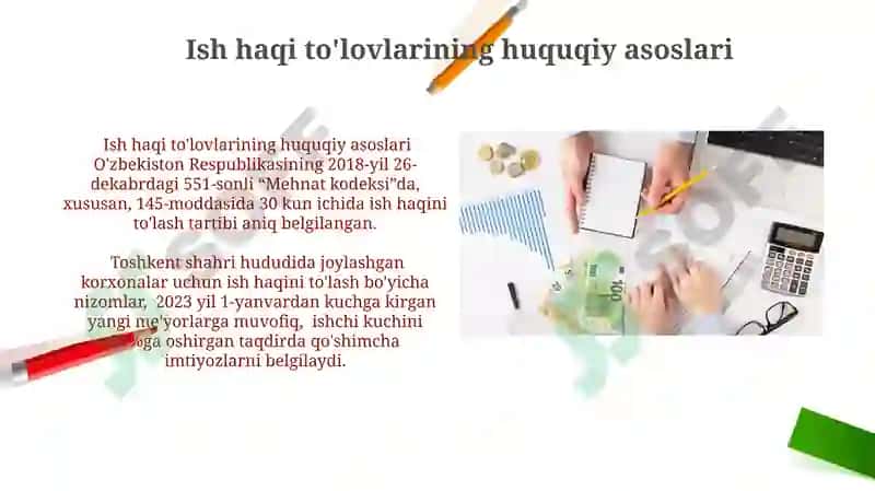Ish Haqi Fondini Shakllantirish va Mehnatiga Haq To'lash 6