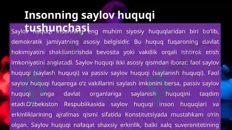 INSONINNING SAYLOV HUQUQI TUSHUNCHASI 6