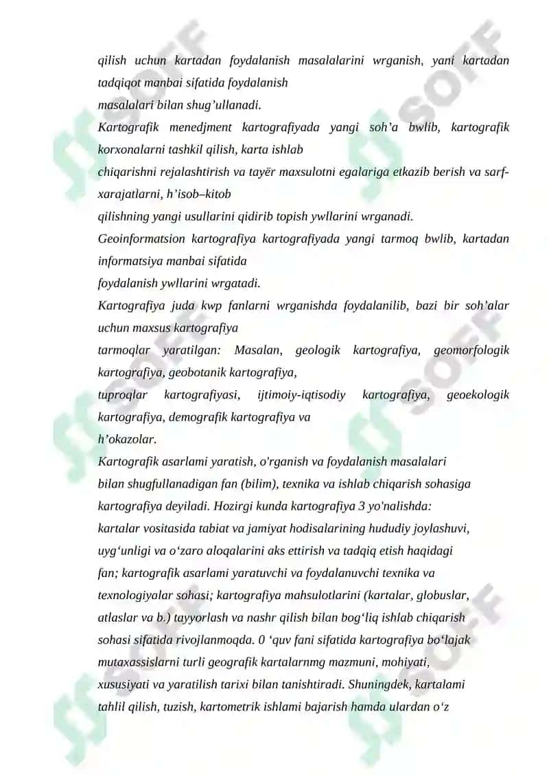 Zamonaviy kartografiyaning vujudga kelishi va rivojlanishi 6