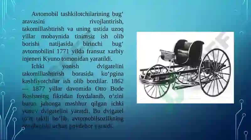 Avtomobillarning umumiy tuzilishi 6