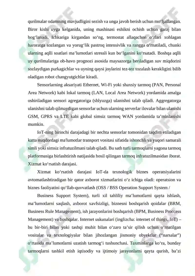 IOT ASOSIDAGI UY QURILMALARINING ISHLASH PRINSIPI (SENSOR, AKTUATOR, GATESHVAY). 6