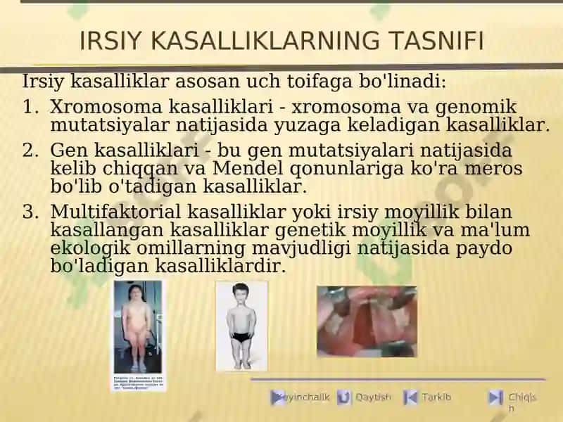 Xromosoma kasalliklari 6