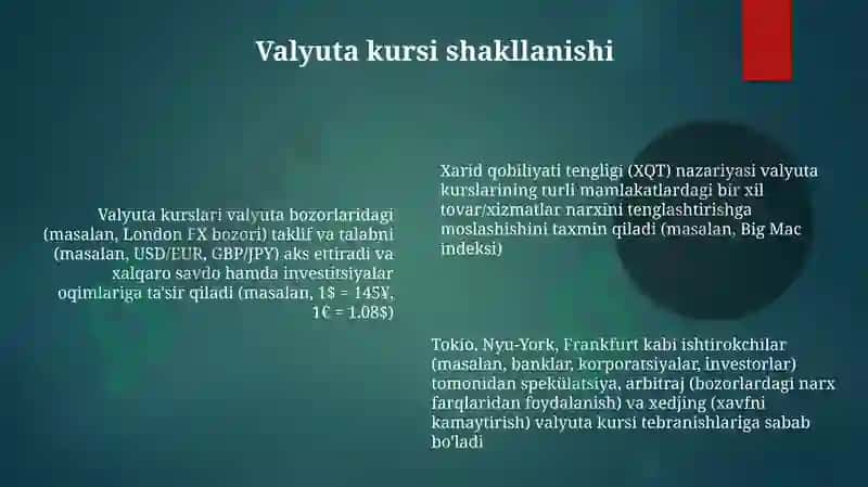 Xorijiy valyuta bozorlaridagi aperatsiyalar 6