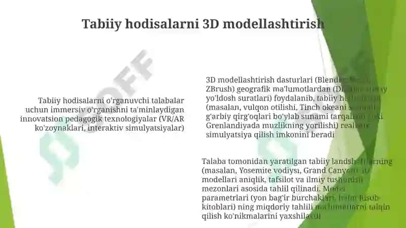 Innovatsion pedagogik texnologiyalar asosida tabiat bilan tanishtirish 6