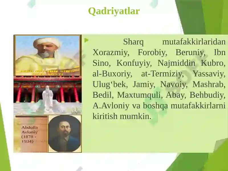 Qadriyatlar falsafasi (aksiologiya) 6