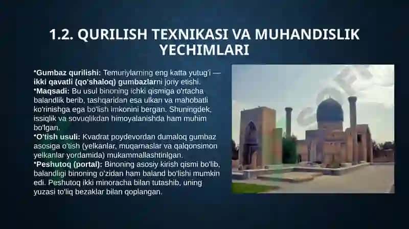 Temuriylar davridagi memorchilik yodgorliklari 6