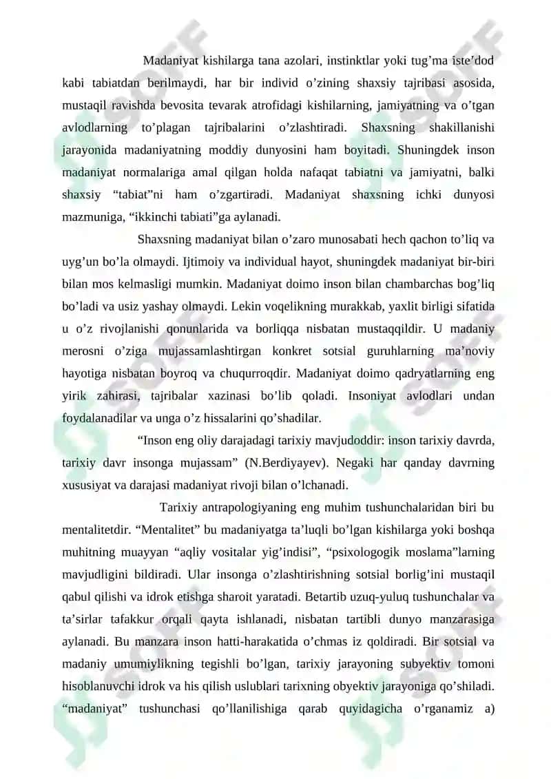 Madaniyat va uning jamiyat hayotidagi o’rni 6