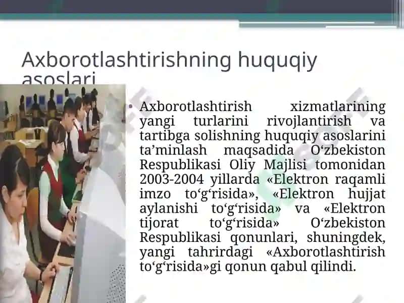 IQTISODIYOTDA AXBOROT TEXNOLOGIYALARI KOMMUNIKASIYA TEXNOLOGIYALARINI RO'LI VA AHAMIYATI 6