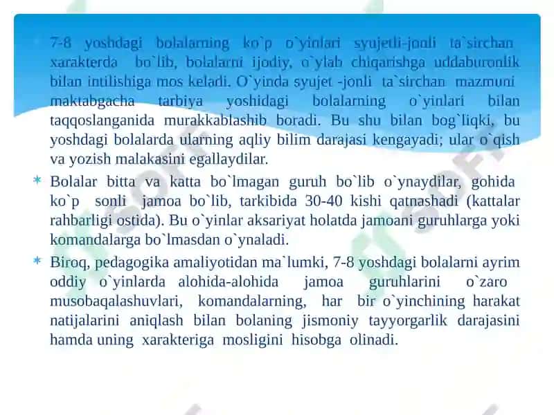 Milliy harakatli o'yinlar 6