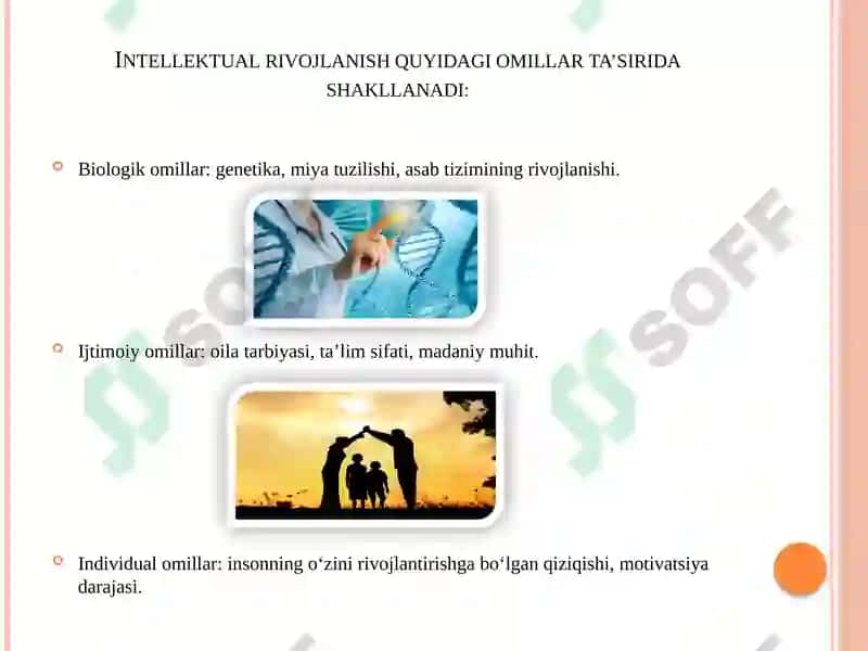 Intellektual rivojlanishning asosiy bosqichlari 6