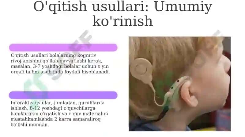 Kar bolalar maktabida taʼlim tamoyillari va metodlari 6