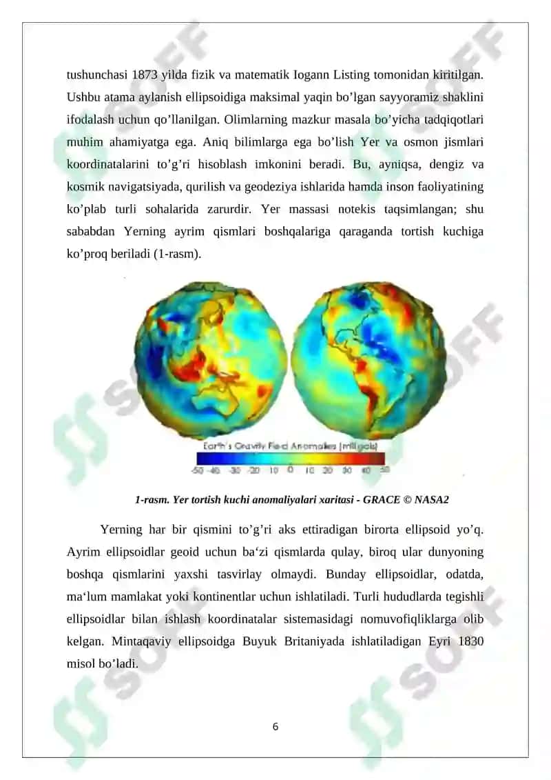 DUNYO KARTALARINI TUZISHDA PROYEKSIYALARNING QO‘LLANILISHI 6