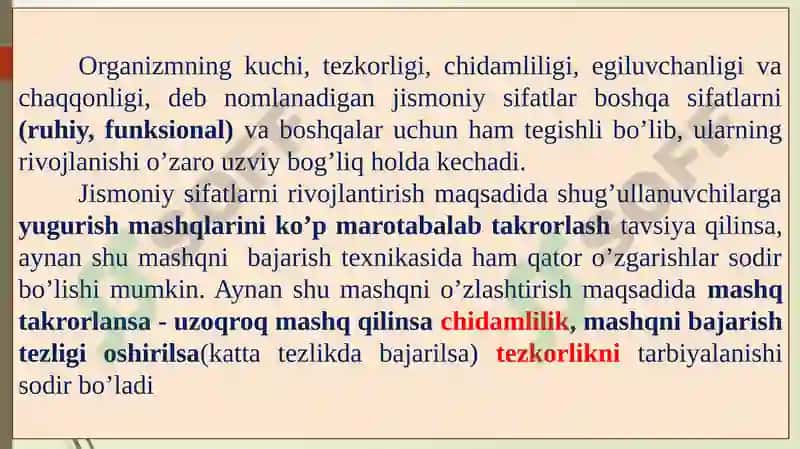 Kuchjismoniysifatinirivojlantirish metodikasi 6