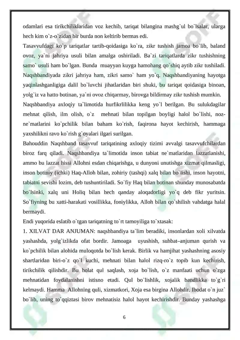 Naqshbandiya tariqatining markaziy osiyoga keng Tarqalishining omillari 6