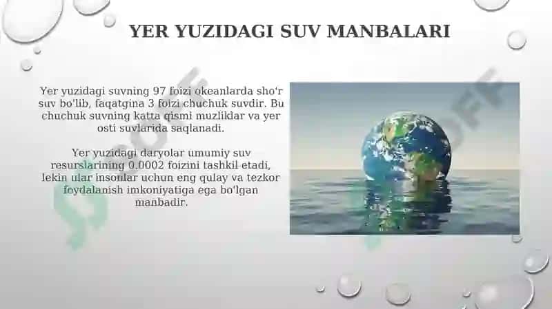 Yerning suv resurslari 6