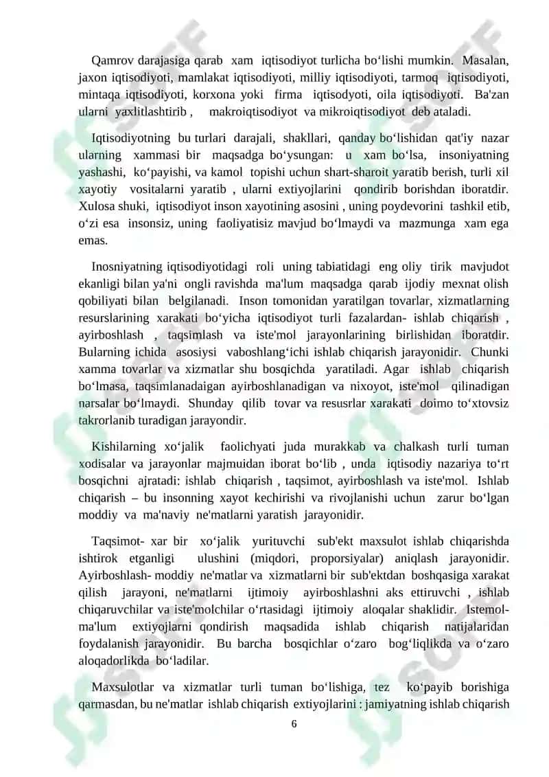Iqtisodiy faoliyati va uning turlari 6