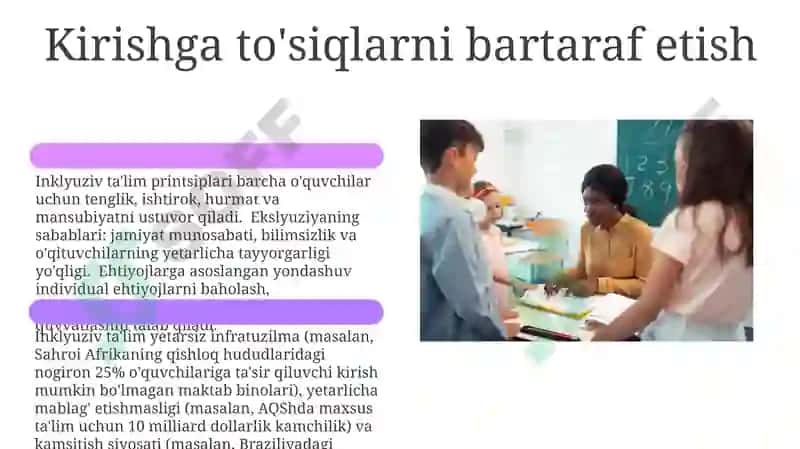 Inklyuziv Ta'lim Dasturi 6