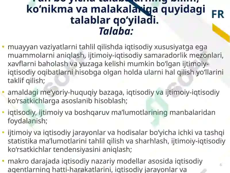Makroiqtisodiy tahlil va prognozlash 6