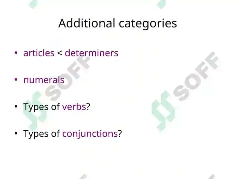 An Introduction to Word Classes 6