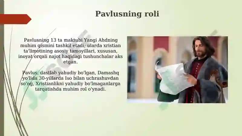Xristianlik dini tarixi va g'oyalari 6