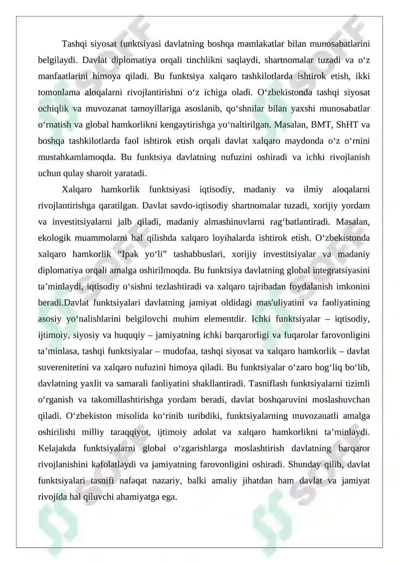Davlat funktsiyalarini tasniflash 6