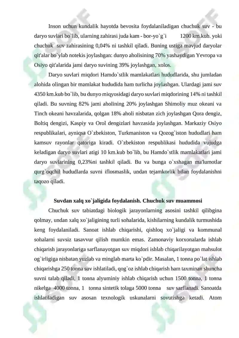 O`ZBEKISTON HUDUDINING SUV RESURSLARI 6