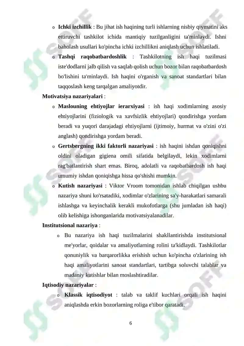ISH HAQINING IQTISODIY MAZMUNI VA TARKIBIY QISMLARI 6