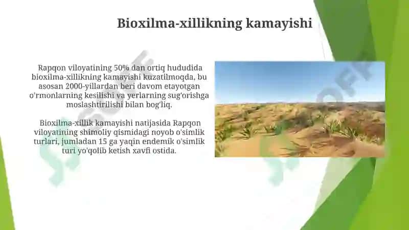 Rapqon hududida ekologik muammolar 6