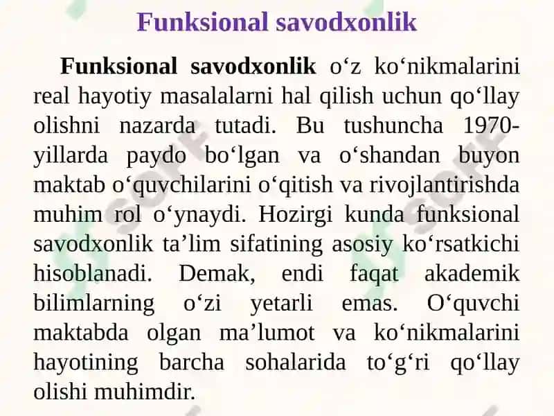 Xalqaro baholash dasturlari (PISA, TIMSS va PIRLS) tadqiqotlari natijalari asosida ta’lim samaradorligini oshirish. 6