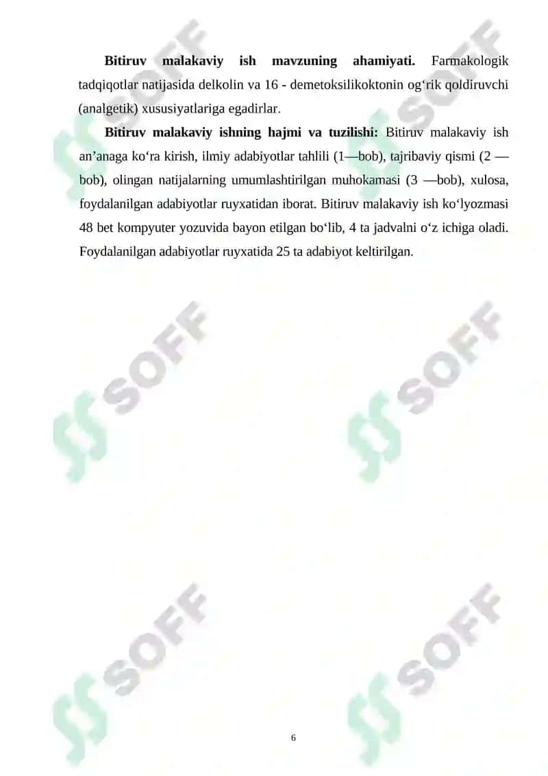 Delphinium semebarbatum o‘simligining kimyoviy tarkibi 6