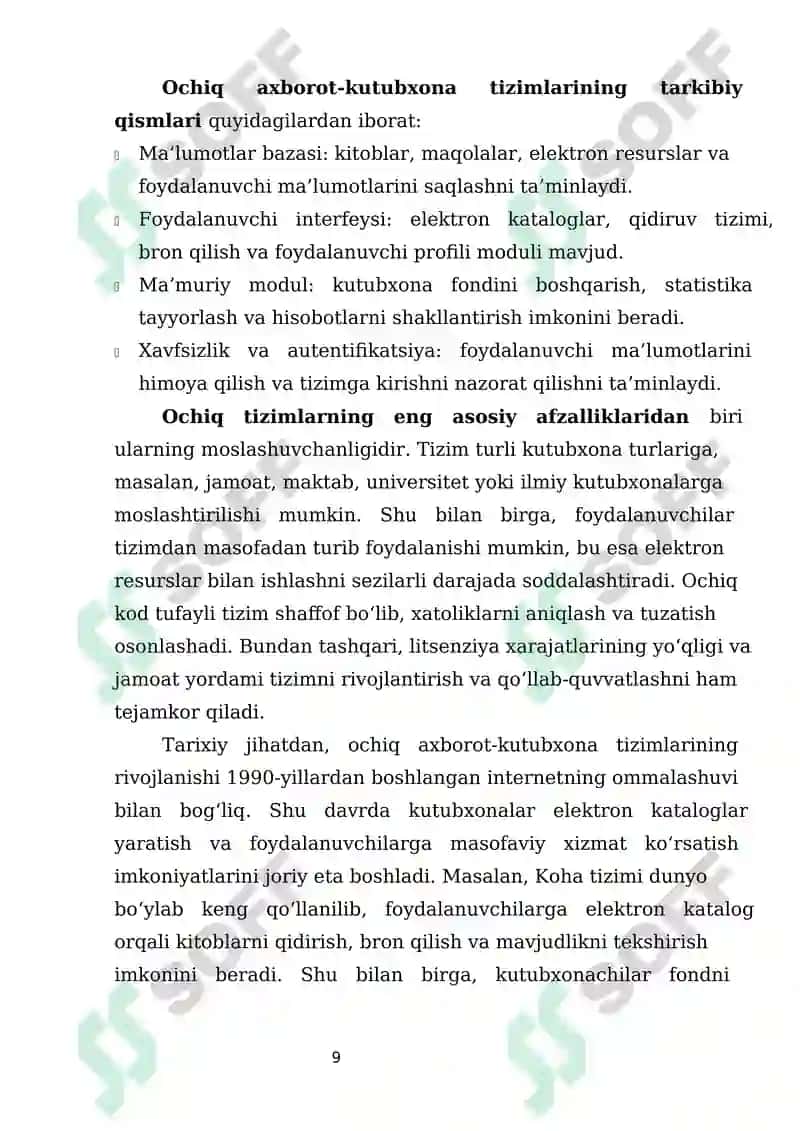 Ochiq Axorot-Kutubxona Tizimlari 6