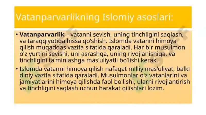 Islomda tinchlik va adolat 6