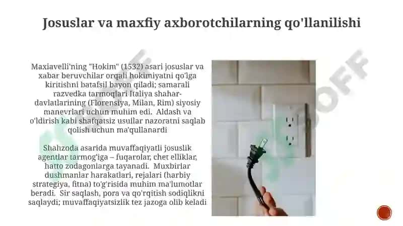 Nikkolo Makiavellining Hukumdor asari 6