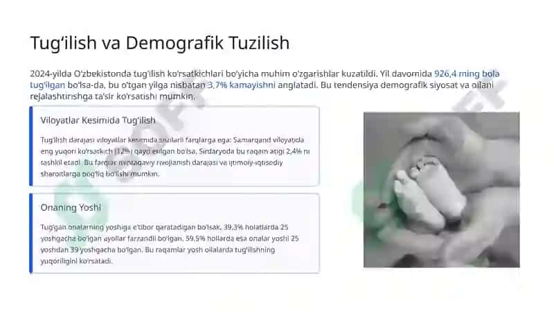 O‘zbekiston Aholi Turmush Darajasi Statistikasi 6