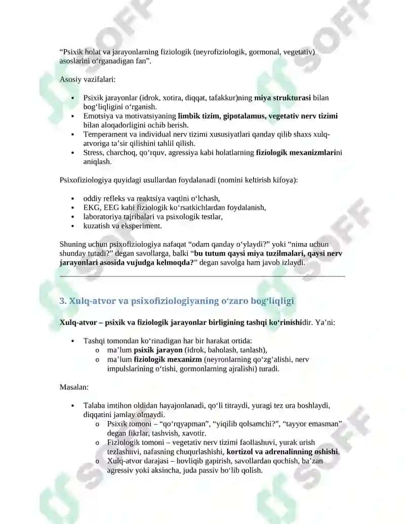 Xulq-atvorning psixofiziologik asoslari 6