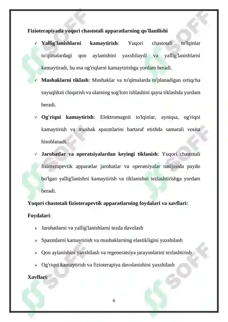 Yuqori chastotali fizioterapevtik elektron apparatlar 6