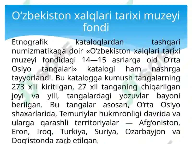 Muzeyning Ilmiy Ma'lumotnoma Apparati 6