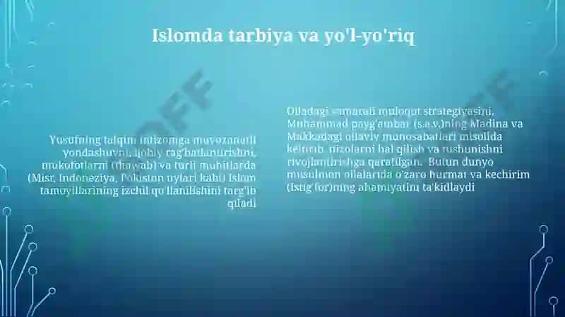 "Baxtiyor oila" Islom qadriyatlarining talqini 6