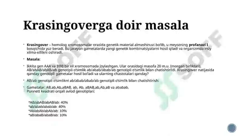 Normal patalogik belgilarga masalalar ishlash boyicha prizintatsiya 6