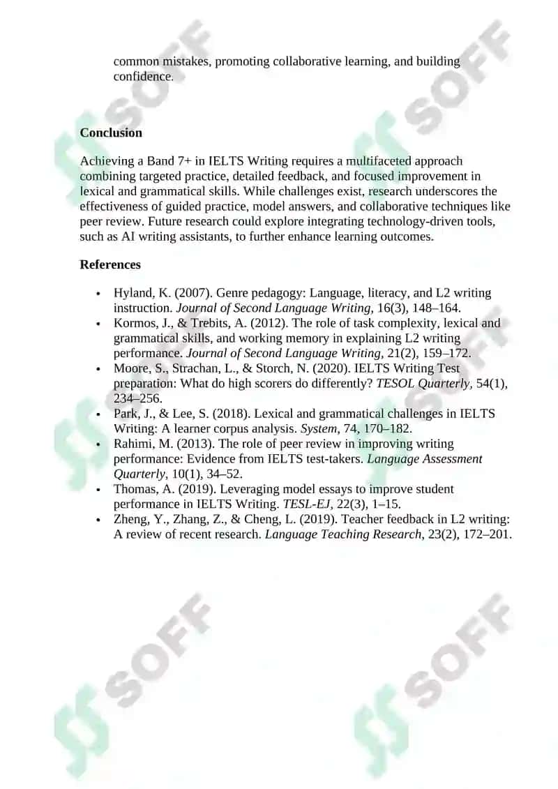 Boosting Writing Score to Band 7+ in IELTS 6