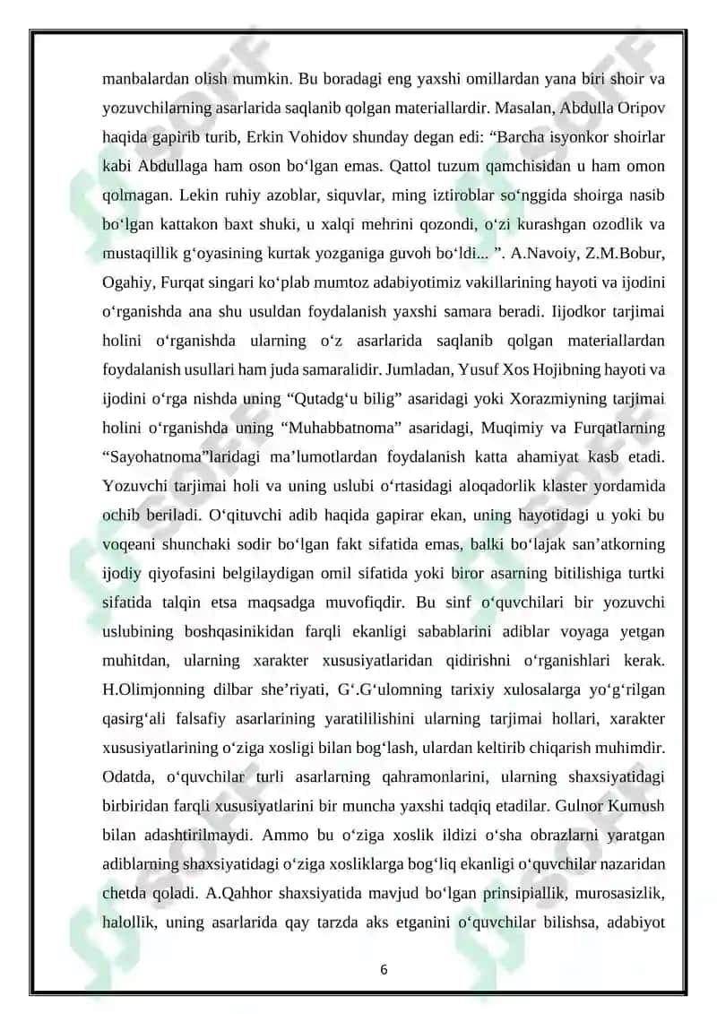 ADABIYOT DASRLARIDA BADIIY IJODKORLIKNI RIVOJLANTIRISH 6