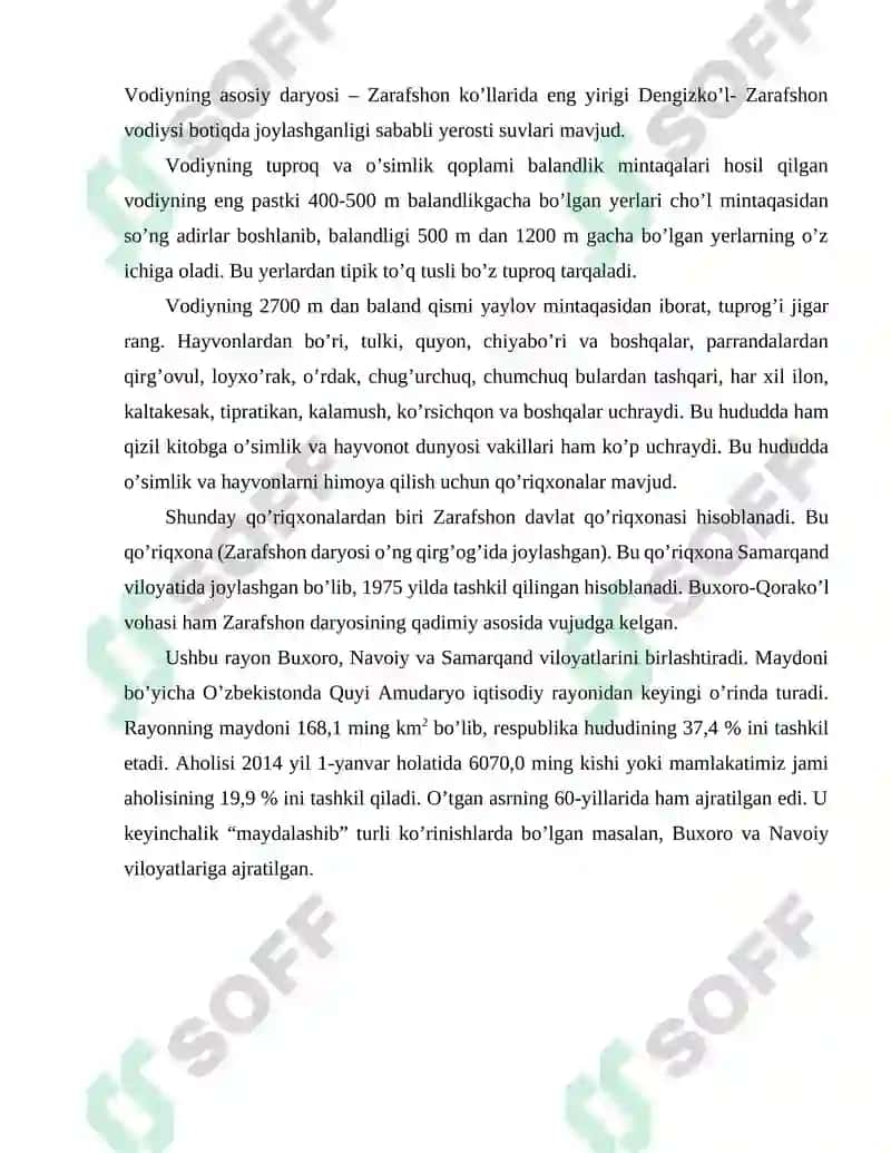 Zarafshon iqtisodiy rayonini iqtisodiy-ijtimoiy muammolari va ularning yechim 6