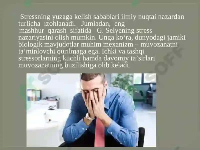 Stress tushunchasi va psixik stressning tavsifi 6