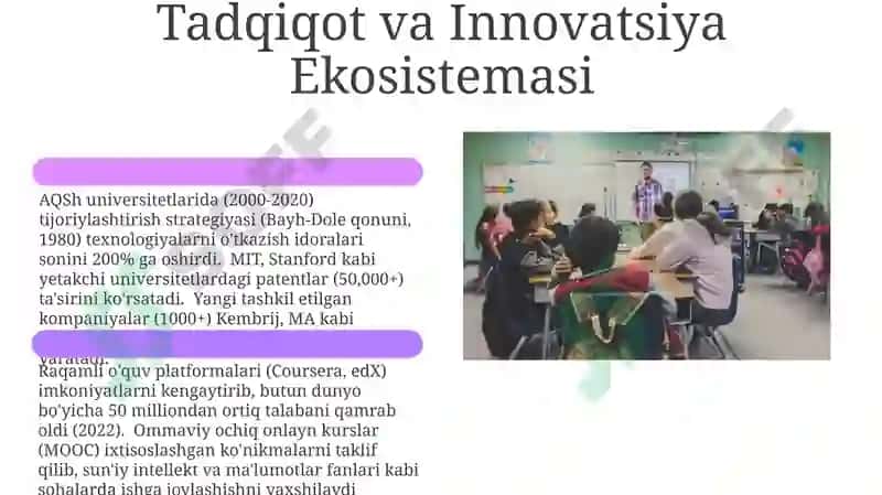 Oliy talimdagi oʻzgarishlarning asosiy yunalishlari 6